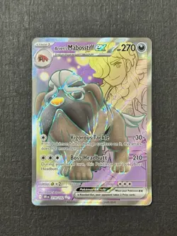 Arven's Mabosstiff ex 218/182 Pokemon TCG SV10: Destined Rivals Ultra Rare NM - Image 1