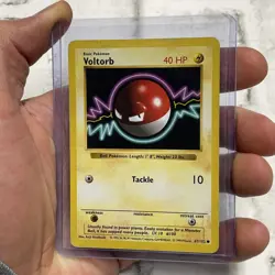 Pokemon Voltorb 67/102 Base Set (Shadowless) Regular Pokemon MP Vintage Common - Image 2