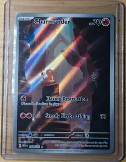 Pokemon TCG Charmander #168/165 Sv: Scarlet & Violet 151 Card NEAR MINT - Image 1