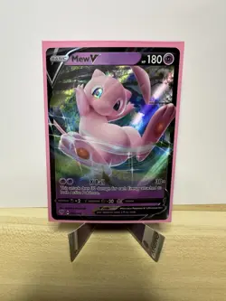 Pokemon TCG Mew V 069/189 Holo Basic V Rule Psychic Type Card English - Image 1