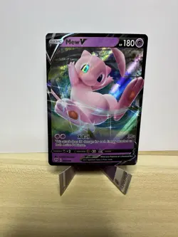 Pokemon TCG Mew V 069/189 Holo Basic V Rule Psychic Type Card English - Image 2