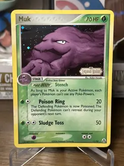 Muk 11/92 EX Legend Maker Reverse Holo Stamped Pokemon 2006 Pokemon Card NM++ - Image 1