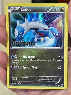 POKEMON LATIOS 10/20 HOLOFOIL STAMPED DRAGON VAULT DM CARD SEE PICS - Image 1