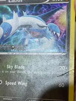POKEMON LATIOS 10/20 HOLOFOIL STAMPED DRAGON VAULT DM CARD SEE PICS - Image 3