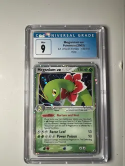Meganium EX Holo Card 106/115 Unseen Forces CGC 9 ,PSA 9 Equivalent Pokemon 2005 - Image 1