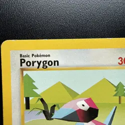 FREE SHIPPING HP Vintage Uncommon Base Porygon Pokemon Card #137, 39/102, Lv. 12 - Image 2