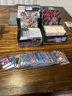 Two Vintage Yu-Gi-Oh Tins FULL of Cards Vintage Rare SR, Many 1st Ed Cards - Image 1