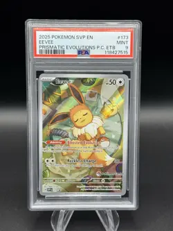 PSA MINT 9 - Eevee #173 (Pokemon Center Stamp) Pokemon S&V Promo Cards Holo - Image 1