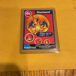 Charizard 1999 Original 151 Pokemon Burger King PokeTrivia Trading Card #06 - Image 2