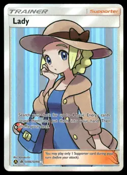 Pokemon Cards Lady SV86/SV94 Hidden Fates Full Art Rare Ultra NM - Image 1