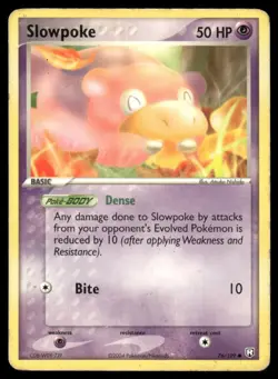 Pokemon Cards Slowpoke 76/109 Team Rocket Returns Common HP *1 - Image 1