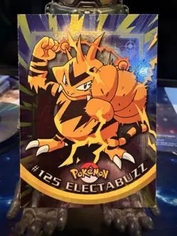 ELECTABUZZ TV Animation Edition POKEMON Holo Foil 2000 TOPPS Trading Card #125 - Image 1