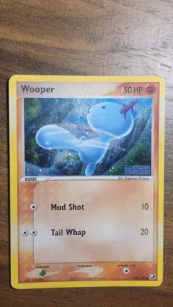Pokemon TCG Wooper 79/115 Holo Unseen Forces Stamped Card Stamp - Image 1