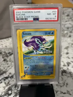 Pokemon TCG Suicune Black Star Promo Card 53/75 WOTC Psa 8 - Image 1