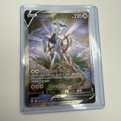 Arceus V - 166/172 - Pokemon Brilliant Stars Sword Shield Alternate Art Card NM - Image 3