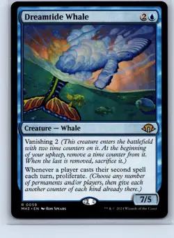 Magic_the_gathering Modern Horizons 3 #59 Dreamtide Whale .VO4 - Image 1