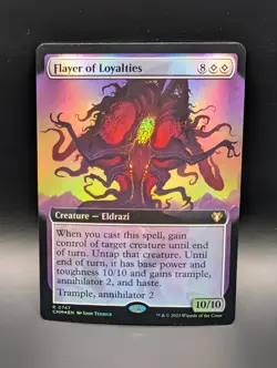 MTG - Flayer of Loyalties - FOIL EXTENDED ART - Creature Eldrazi - CMM #747 - Image 1