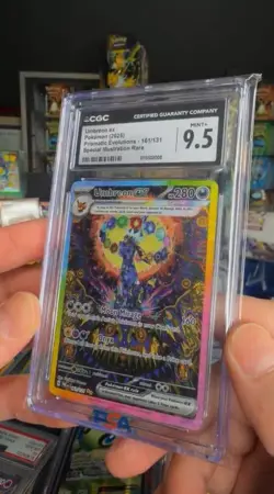 2025 Pokemon PRE EN Prismatic Evolutions Umbreon EX SIR 161/131 CGC 9.5 MINT+ - Image 1