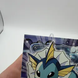 Pokemon 2000 TCG #134 Vaporeon Topps Animation Edition Series 3 Blue Logo NMT - Image 2
