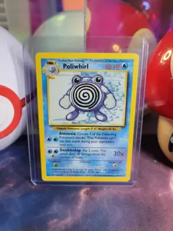 Poliwhirl 38/102 Pokemon TCG Base Set Unlimited Regular Uncommon LP - Image 1