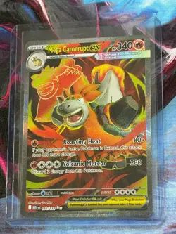 Pokemon Mega Evolution #156/132- Mega Camerupt ex Secret Ultra Rare Holo - Image 1