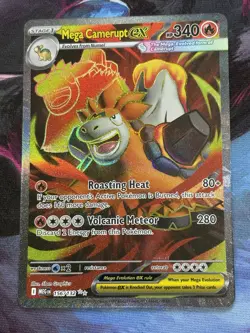 Pokemon Mega Evolution #156/132- Mega Camerupt ex Secret Ultra Rare Holo - Image 3