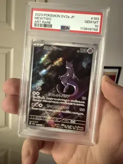 Mewtwo 183/165 Japanese Gem Mint PSA 10 Art Rare Pokemon TCG JP 151 2023 - Image 3