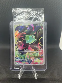 Pokemon TCG Bulbasaur Mega Evolution Illustration Rare 133/132 Stamped SEALED - Image 1