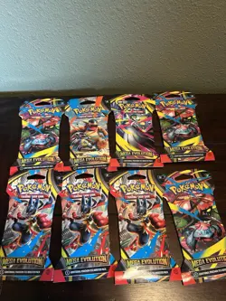 8x Pokemon TCG: Mega Evolution Sleeved Booster Pack - Image 1