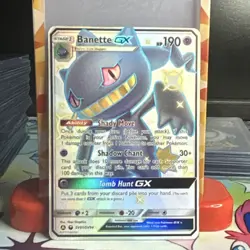 Pokemon Banette GX Hidden Fates Shiny Vault SV61/94 Full Art Holo Shiny Rare - Image 1