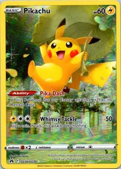 Pikachu GG30/GG70 Galarian Gallery Holo Pokemon Crown Zenith NM (SKU 1-1) - Image 1