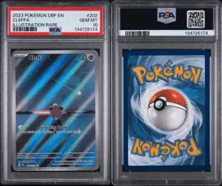 Pokemon Cleffa 202/197 SV03 Obsidian Flames Illustration Rare Holo PSA 10 - Image 1
