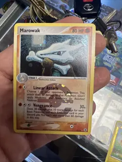 Pokemon TCG Marowak EX FireRed & LeafGreen 7/112 Reverse Holo Rare - Image 1