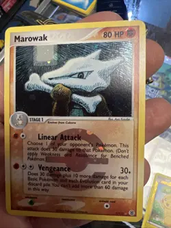 Pokemon TCG Marowak EX FireRed & LeafGreen 7/112 Reverse Holo Rare - Image 2