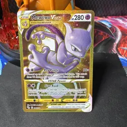 Mewtwo VSTAR 086/078 NM+ Gold Secret Rare - Pokemon GO - Pokemon TCG 2022 - Image 1