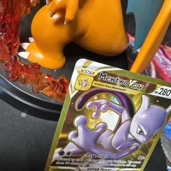 Mewtwo VSTAR 086/078 NM+ Gold Secret Rare - Pokemon GO - Pokemon TCG 2022 - Image 2