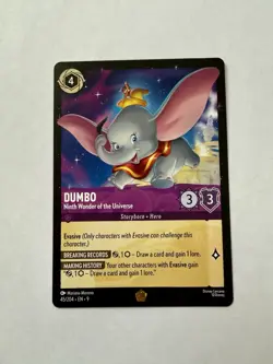 Disney Lorcana Fabled Dumbo Ninth Wonder Of the Universe 45/204 Legendary - Image 1