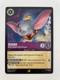 Disney Lorcana TCG Dumbo - Ninth Wonder of the Universe 45/204 Fabled - Image 1