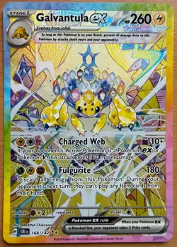 Galvantula EX 168/142 Stellar Crown Special Illustration Rare Pokemon Card TCG - Image 1