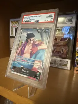 One Piece CCG Smoker Alternative Art Leader OP10-001 Royal Blood PSA 10 English - Image 2