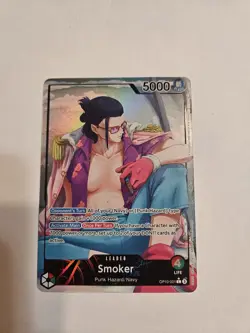 Smoker (Parallel) OP10-001 Alternate Art Leader, One Piece TCG NM - ENGLISH - Image 1