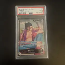 One Piece Smoker Alternate Art Leader Op10-001 Psa 9 - Image 1
