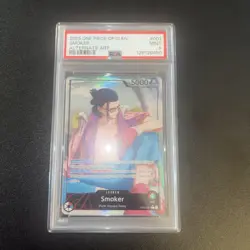 One Piece Smoker Alternate Art Leader Op10-001 Psa 9 - Image 2