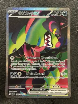 Okidogi EX Pokemon TCG Shrouded Fable Holo Card 090/064 Near Mint Condition - Image 1