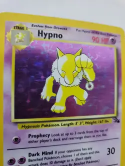 Hypno Fossil Holo Pokemon Card Base Jungle WOTC NM U - Image 2