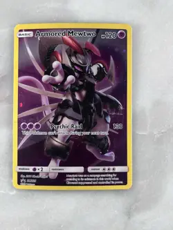 Pokemon TCG Armored Mewtwo Holo Rare Black Star Promo Card SM228 - Image 1