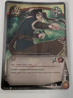 2006 Naruto TCG CCG 043 Haku Super Rare Foil Card - Image 1