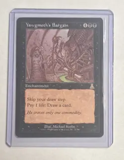 Yawgmoth’s Bargain Urza’s Destiny 1999 LP Mtg Magic The Gathering x1 - Image 1