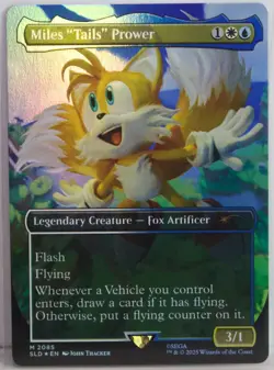 Miles "Tails" Prower [New, Near Mint] *Rainbow Foil* {Sonic the Hedgehog SLD} - Image 1