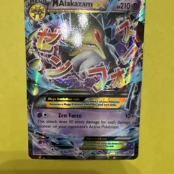 Pokemon M Alakazam EX 26/124 Fates Collide Ultra Rare Holo Mega 210HP Zen Force - Image 3